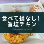 食べて損なし!ケンタッキーのパリパリ旨塩チキンを食べた感想