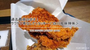 レッドホットよりも辛い!骨なしケンタッキーの四川風麻辣味こそ夏の定番に相応しい